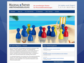 Screenshot Magenau+Partner Website